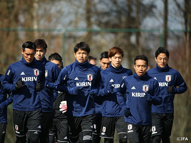 Samurai Blue 26人が揃って今合宿初の非公開練習を実施 Jfa 公益財団法人日本サッカー協会