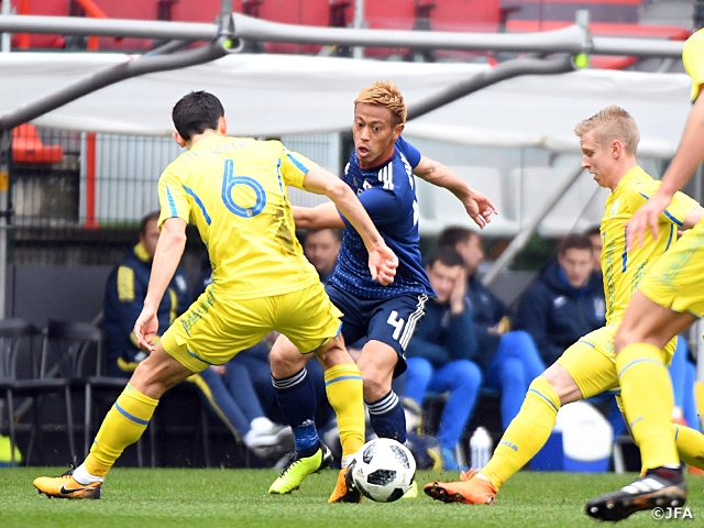 Samurai Blue ウクライナに一度は追いつくも1 2で敗れる キリンチャレンジカップ18 In Europe Jfa 公益財団法人 日本サッカー協会