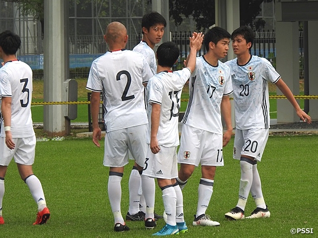 U-19日本代表　3連勝でインドネシア遠征を終える