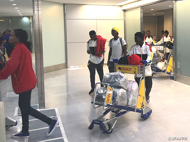 Ghana Women's National Team arrives to Japan ahead of MS＆AD Cup 2018