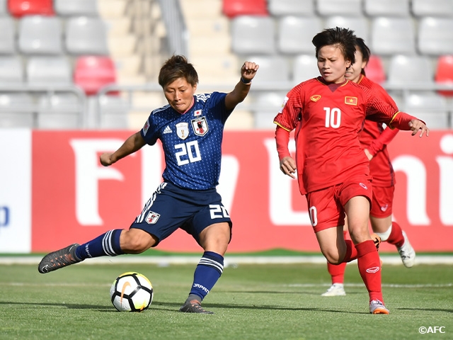 なでしこジャパンAFC女子アジアカップ初戦ベトナムに4-0で勝利