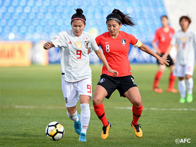 なでしこジャパン　AFC女子アジアカップ　日韓戦はドローに終わる
