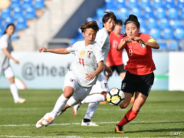 なでしこジャパン 互いに譲らず韓国とスコアレスドローに終わる Afc女子アジアカップヨルダン18 Jfa 公益財団法人日本サッカー協会