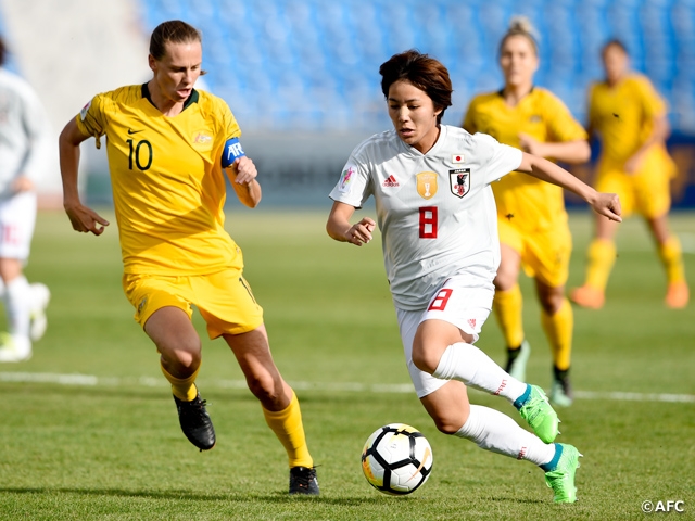 なでしこジャパン オーストラリアと1 1で引き分けるも準決勝進出とワールドカップ出場を決める Afc女子アジアカップヨルダン18 Jfa 公益財団法人日本サッカー協会