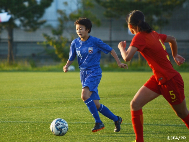 JFAアカデミー堺　U-15中国女子代表チームと国際親善試合を実施