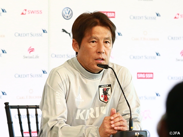 西野監督 スイス戦は 本大会へ大事なテストマッチになる Jfa 公益財団法人日本サッカー協会