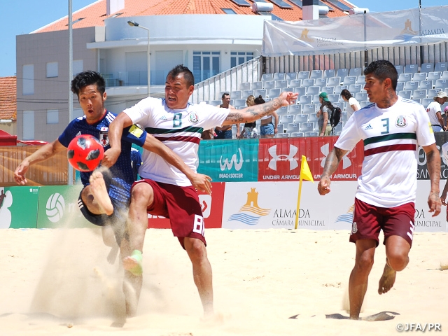 Japan Beach Soccer National Team faces Mexico in their 3rd match of Mundialito Almada 2018