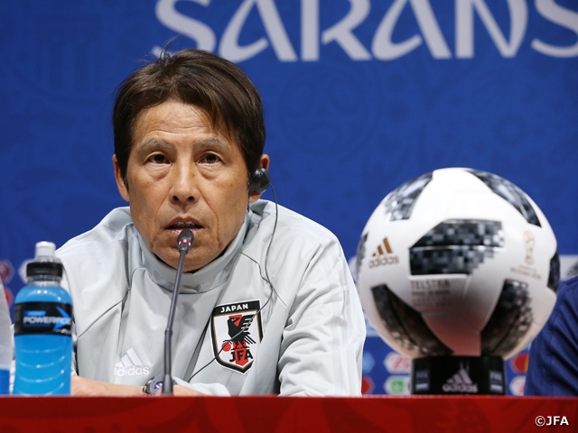 SAMURAI BLUE’s Coach Nishino, “I need to provide enough confidence for them to attack” ahead of Colombia Match