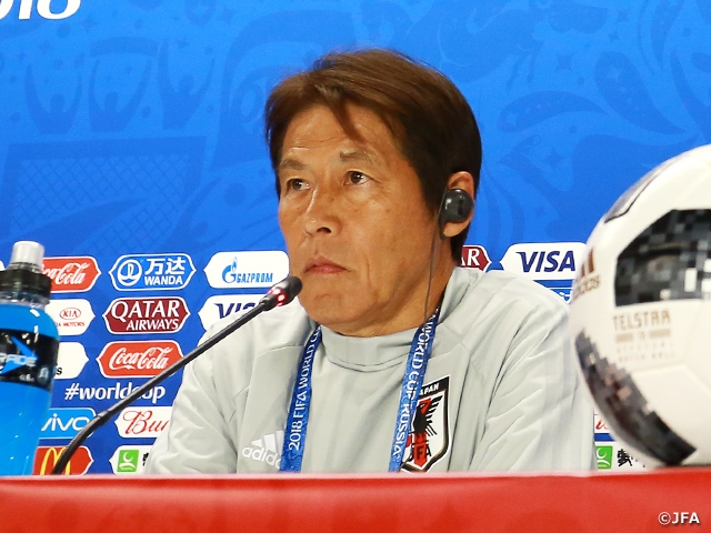 Coach Nishino of SAMURAI BLUE (Japan National Team) to “Strive for the highest point.”