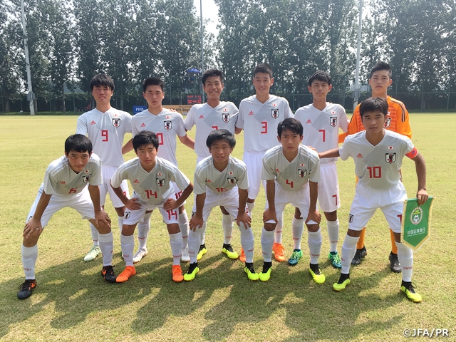 U 15日本代表 大会初戦で開催国の中国に勝利 Eaff U15ボーイズトーナメント18 Jfa 公益財団法人日本サッカー協会