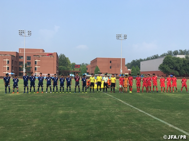 U-15 Japan National Team ties with Korea DPR in a close match at the EAFF U15 Boys' Tournament 2018