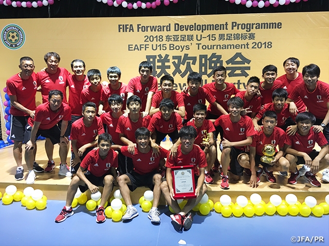 U-15 Japan National Team finishes the EAFF U15 Boys' Tournament 2018 with a sweeping victory over Mongolia