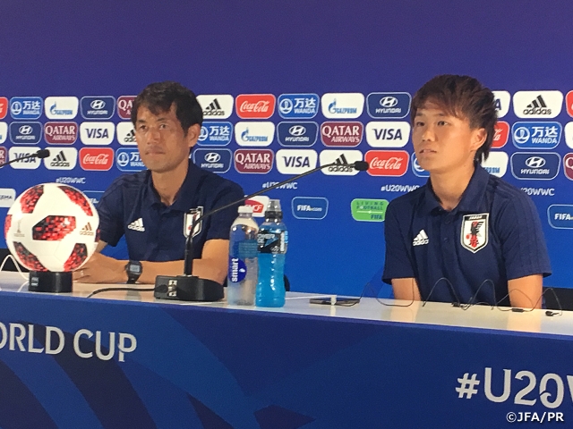 U-20 Japan Women's National Team appeared in official press-conference prior to first match of FIFA U-20 Women's World Cup France 2018