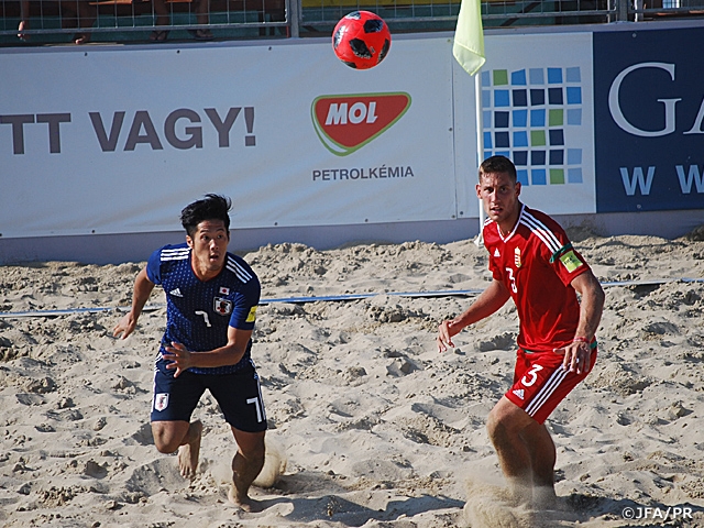 Japan Beach Soccer National Team wins final match against Hungary 8-4