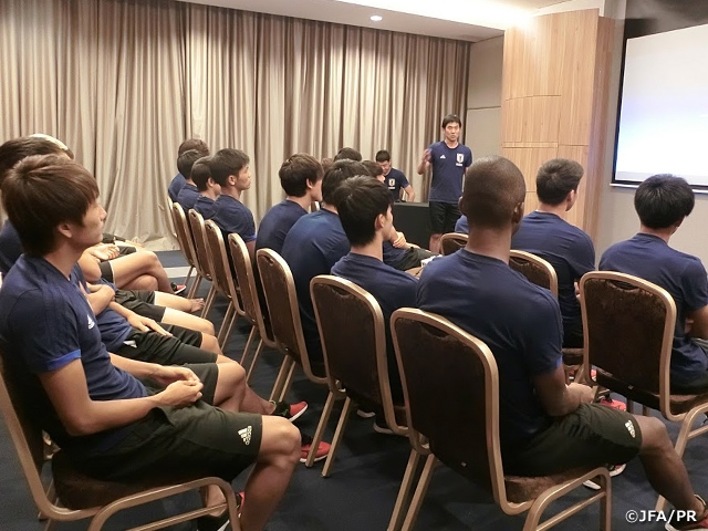 U-21 Japan National Team to play with a total team effort in Semi-final of the 18th Asian Games 2018 Jakarta Palembang