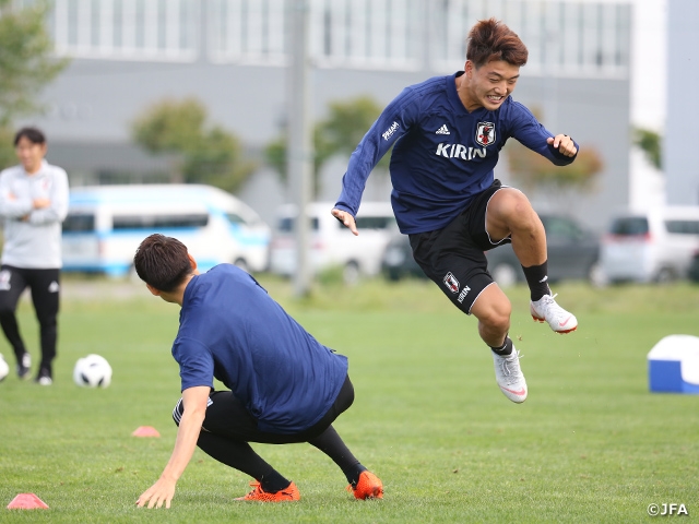 Samurai Blue 吹田でのキリンチャレンジカップ18に向けて調整続ける Jfa 公益財団法人日本サッカー協会