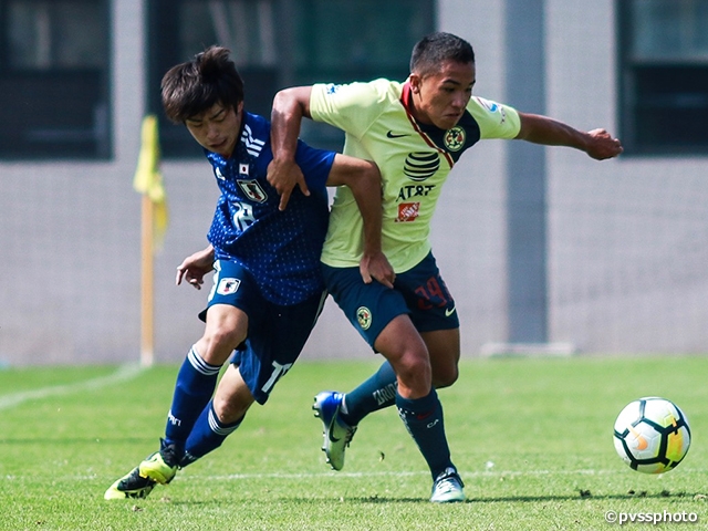 U-19 Japan National Team finishes Mexico Tour with a win over U-20 Club América