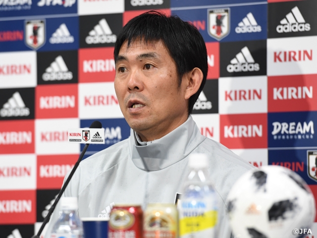 SAMURAI BLUE’s Coach Moriyasu aims to “Showcase a match that helps us move forward” at KIRIN CHALLENGE CUP 2018【10/12＠Niigata vs Panama】
