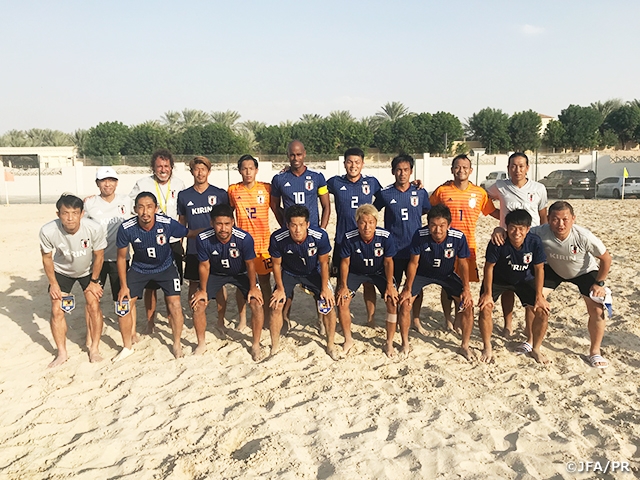 Japan Beach Soccer National Team wins match against UAE 6-5 at UAE Tour