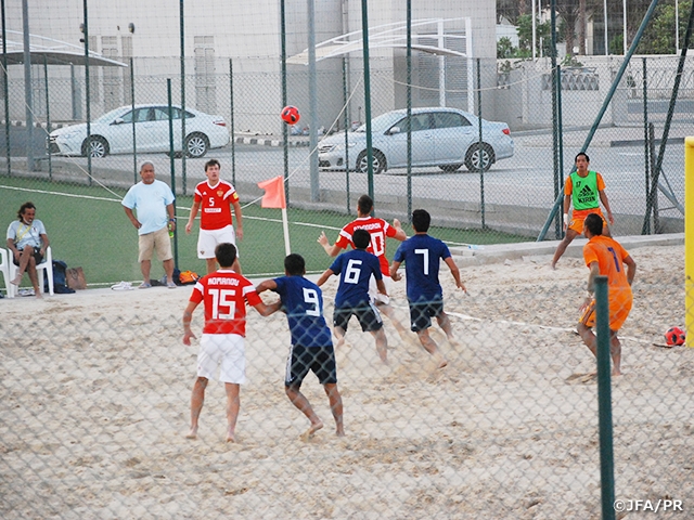 Japan Beach Soccer National Team loses to Russia 2-4 at UAE Tour