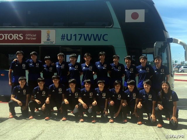 U-17 Japan Women’s National Team arrives at Uruguay ahead of FIFA U-17 Women's World Cup Uruguay 2018