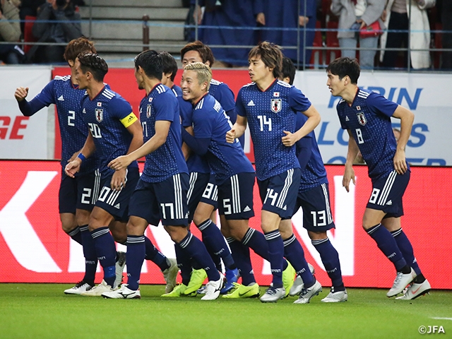 SAMURAI BLUE wins their final match of the year 4-0 against Kyrgyz Republic at KIRIN CHALLENGE CUP 2018