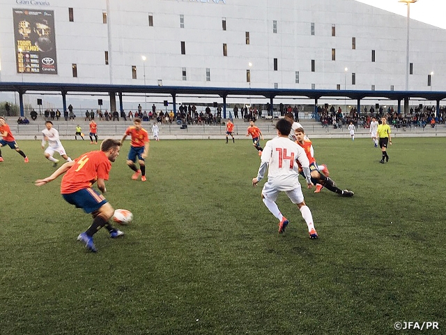 U-18 Japan National Team loses to Spain in their final match of U-19 International Tournament 