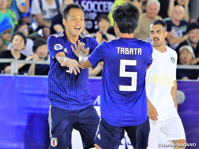 Japan Beach Soccer National Team starts off tournament with win over Kuwait at AFC Beach Soccer Championship Thailand 2019