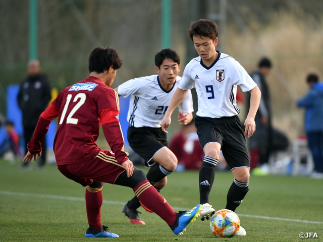 U-17日本代表候補 流通経済大学とのトレーニングマッチを実施