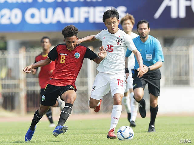 U-22 Japan National Team wins over Timor-Leste 6-0 at AFC U-23 Championship Thailand 2020 Qualifiers