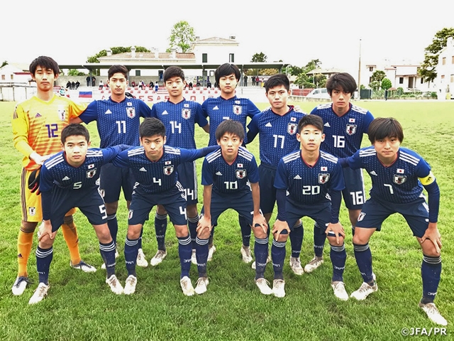 U 15日本代表 ロシアに勝利してグループ首位通過 第16回デッレナツィオーニトーナメント Jfa 公益財団法人日本サッカー協会