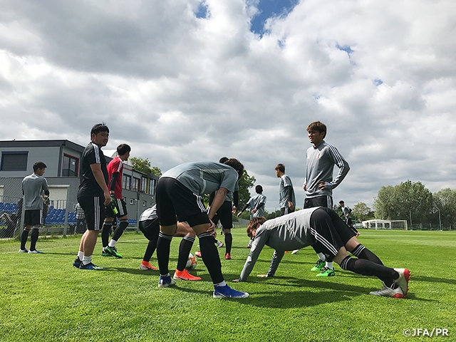 U-20 Japan National Team trains ahead of their second match against Mexico at the FIFA U-20 World Cup Poland 2019