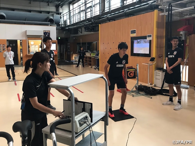 U-15日本代表候補がトレーニングキャンプを開始　初日はアスリートチェックを実施