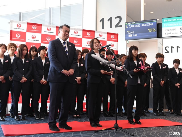 Nadeshiko Japan departs Japan, heads to Le Touquet for their match against Spain ahead of the FIFA Women's World Cup France 2019