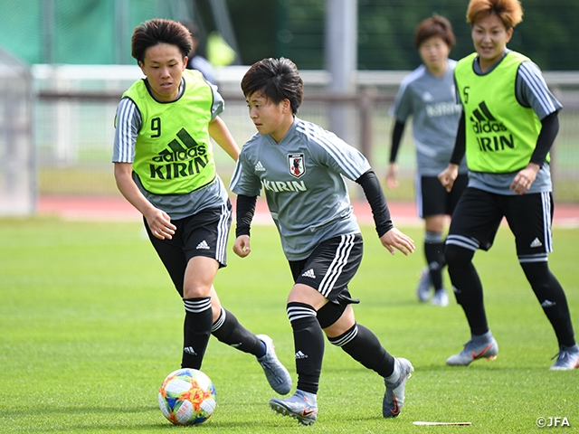 Players of Nadeshiko Japan challenges themselves to heighten team quality ahead of the FIFA Women's World Cup France 2019