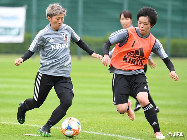 Nadeshiko Japan emphasise on shooting drills to heighten their intention to capitalise on opportunities ahead of the FIFA Women's World Cup France 2019