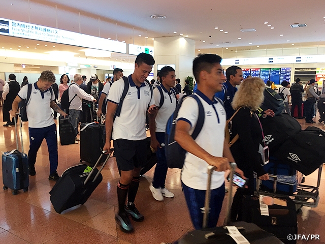 El Salvador National Team arrives in Japan ahead of the KIRIN CHALLENGE CUP 2019 (6/9 ＠Hitomebore Stadium Miyagi)