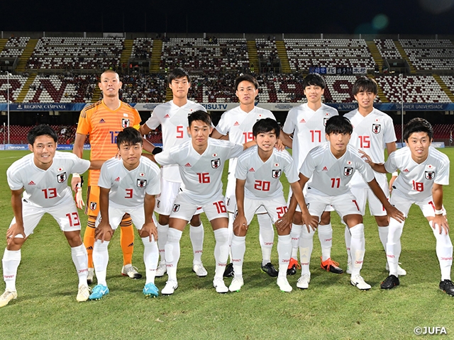 ユニバーシアード日本代表 開催国のイタリアとのpk戦を制し2大会連続の決勝戦へ Jfa 公益財団法人日本サッカー協会