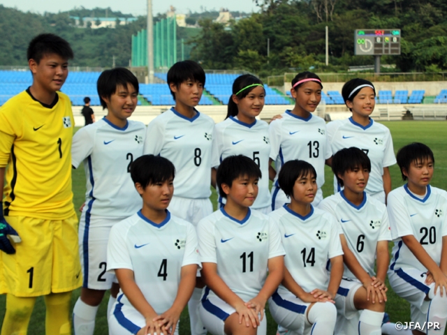 U-15日本女子選抜　大会初戦の中国戦に4-0で快勝 EAFF U-15 Girls' Football Festival 2019