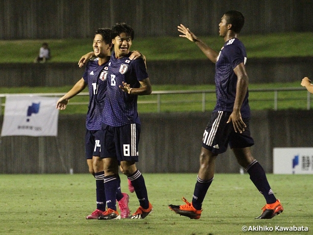 U-18 Japan National Team starts off tournament with victory over Belgium at the SBS Cup International Youth Soccer