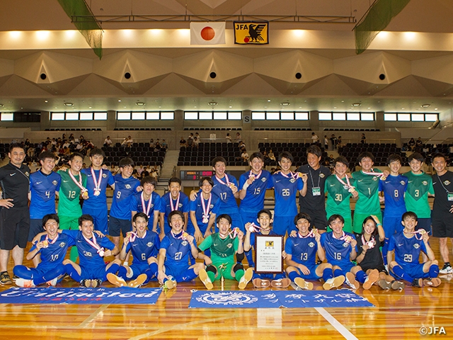 Tama University claims 1st National Title with win over Toin University of Yokohama at the 15th All Japan University Futsal Championship