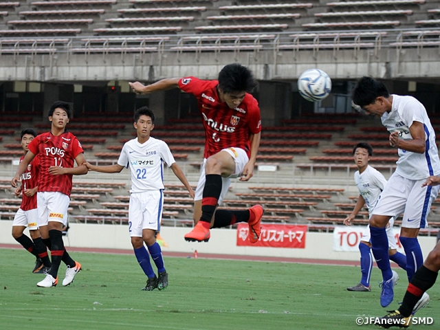 Urawa wins close match at home to move up in 4th place at the 12th Sec. of the Prince Takamado Trophy JFA U-18 Football Premier League EAST
