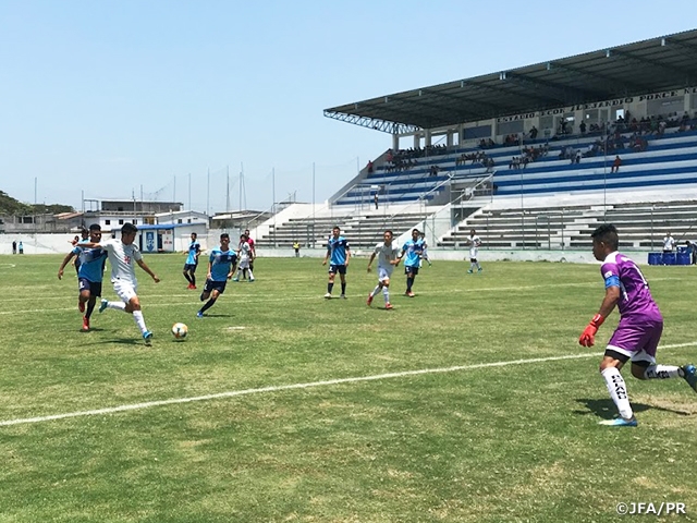 U-17日本代表 エクアドルの地元クラブ選抜とのトレーニングマッチに快勝