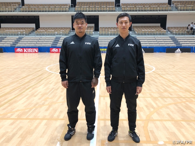 Referees in charge holds training session at the match venue - International Friendly Match vs Thailand Futsal National Team