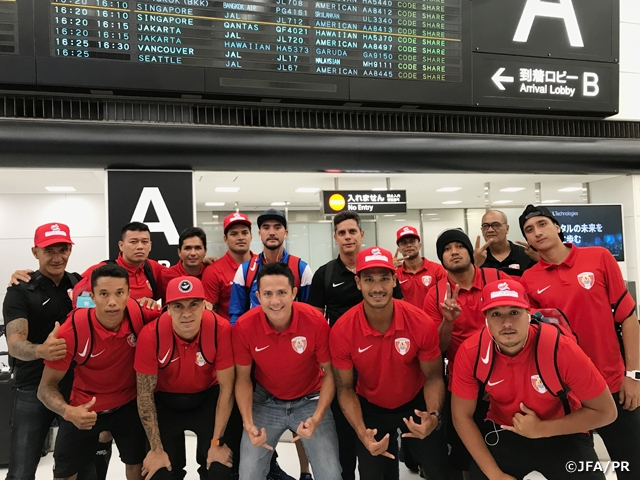 Tahiti Beach Soccer National Team arrives to Japan ahead of the Beach Soccer International Friendly Tournament (9/27-29＠Okura Beach Park, Hyogo)