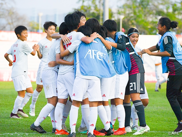 U-16 Japan Women's National Team advances to Final and earns ticket to FIFA U-17 Women's World Cup with win over China PR at the AFC U-16 Women's Championship Thailand 2019 Semi-Finals