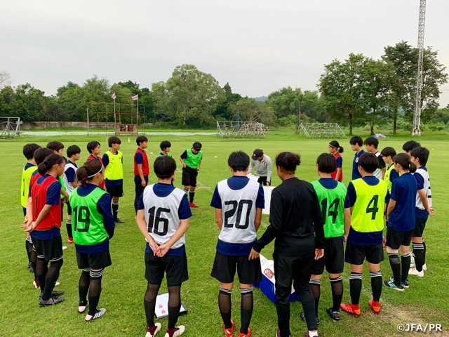 U-16 Japan Women's National Team holds training session ahead of the AFC U-16 Women's Championship Thailand 2019 Final