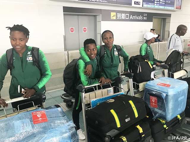 South Africa Women’s National Team arrives in Japan ahead of the MS&AD Cup 2019 (11/10＠Kitakyushu)