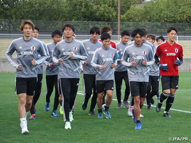 U-22日本代表、広島市内で合宿スタート ～キリンチャレンジカップ2019【11/17(日)＠広島／エディオンスタジアム広島】～