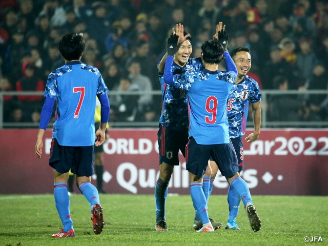 SAMURAI BLUE claim victory over Kyrgyz Republic with goals scored by Minamino and Haraguchi - 2022 FIFA World Cup Qatar Asian Qualification Round 2